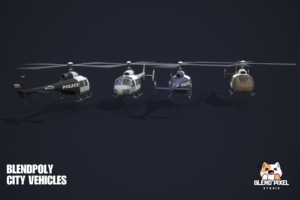 BlendPoly City Vehicles - Low Poly Assets
