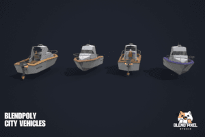 BlendPoly City Vehicles - Low Poly Assets