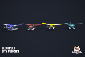 BlendPoly City Vehicles - Low Poly Assets