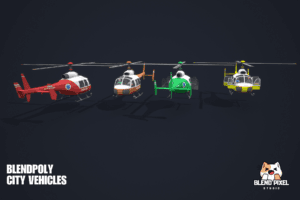 BlendPoly City Vehicles - Low Poly Assets