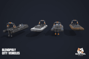 BlendPoly City Vehicles - Low Poly Assets