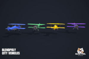 BlendPoly City Vehicles - Low Poly Assets