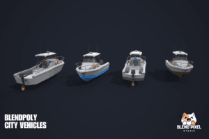 BlendPoly City Vehicles - Low Poly Assets