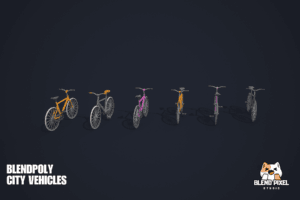 BlendPoly City Vehicles - Low Poly Assets