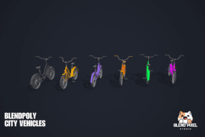 BlendPoly City Vehicles - Low Poly Assets