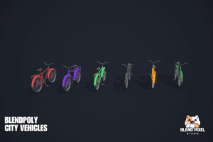 BlendPoly City Vehicles - Low Poly Assets