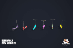 BlendPoly City Vehicles - Low Poly Assets