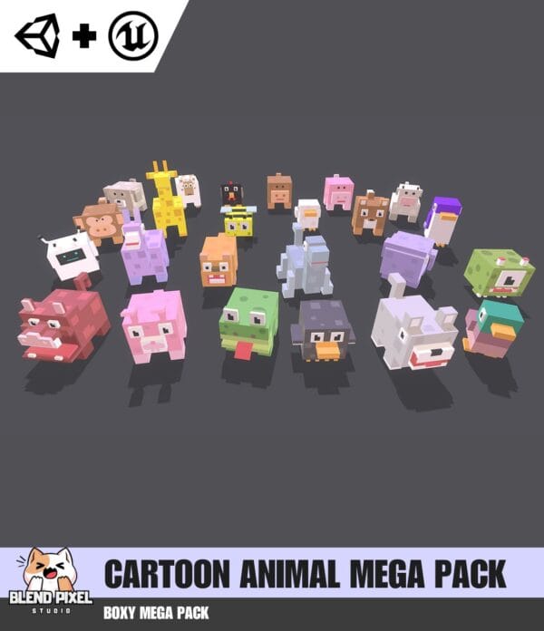 Cartoon Animal Mega Pack