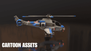 3D Stylized Helicopters - Cartoon Assets