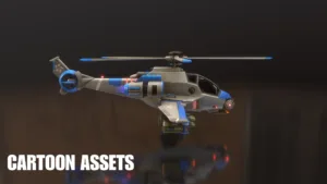 3D Stylized Helicopters - Cartoon Assets