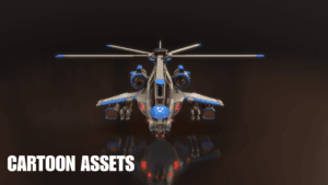 3D Stylized Helicopters - Cartoon Assets