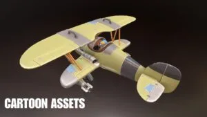 3D Stylized Planes - Cartoon Assets