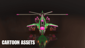3D Stylized Helicopters - Cartoon Assets