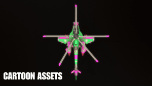 3D Stylized Helicopters - Cartoon Assets