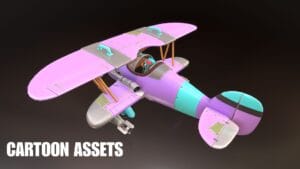 3D Stylized Planes - Cartoon Assets