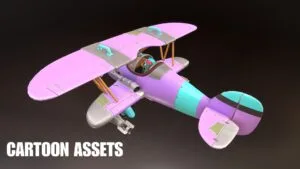 3D Stylized Planes - Cartoon Assets