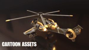 3D Stylized Helicopters - Cartoon Assets