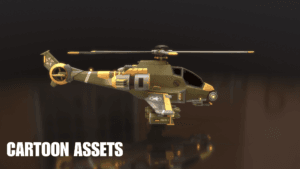 3D Stylized Helicopters - Cartoon Assets