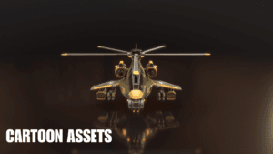 3D Stylized Helicopters - Cartoon Assets