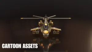 3D Stylized Helicopters - Cartoon Assets