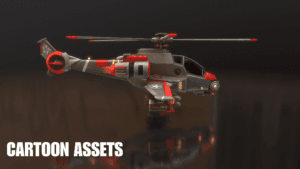 3D Stylized Helicopters - Cartoon Assets
