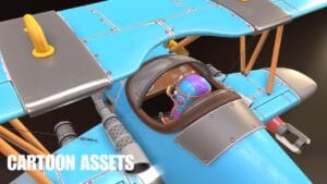 3D Stylized Planes - Cartoon Assets
