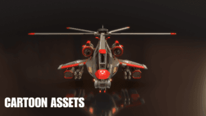 3D Stylized Helicopters - Cartoon Assets