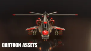 3D Stylized Helicopters - Cartoon Assets