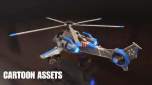 3D Stylized Helicopters - Cartoon Assets