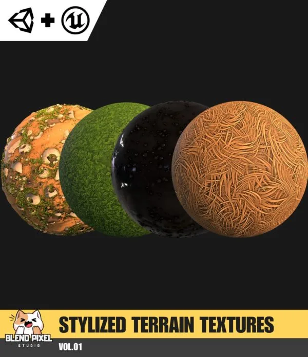 Stylized Terrain Textures - Vol.01