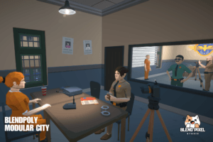 BlendPoly Modular City - Low Poly Assets