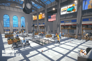 BlendPoly Modular City - Low Poly Assets