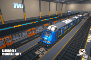 BlendPoly Modular City - Low Poly Assets