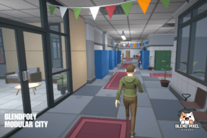 BlendPoly Modular City - Low Poly Assets